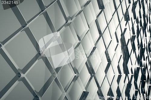 Image of abstract glass cubes background