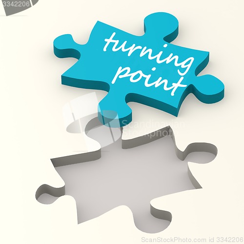 Image of Turning point on blue puzzle