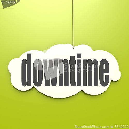 Image of White cloud with downtime