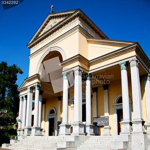 Image of old architecture in italy europe milan religion and sunlight