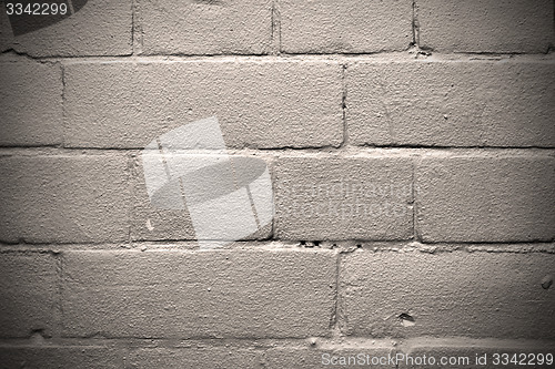 Image of in london abstract    texture of a ancien wall and ruined brick