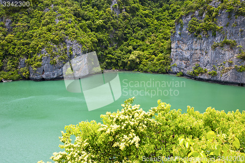 Image of south china sea thailand kh  lagoon and water  