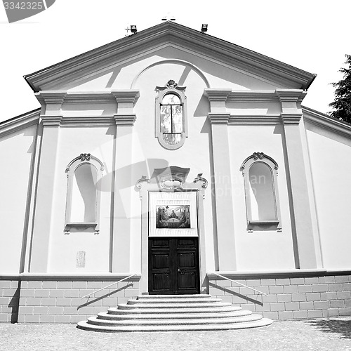 Image of old architecture in italy europe milan religion and sunlight