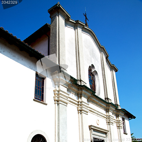 Image of old architecture in italy europe milan religion and sunlight
