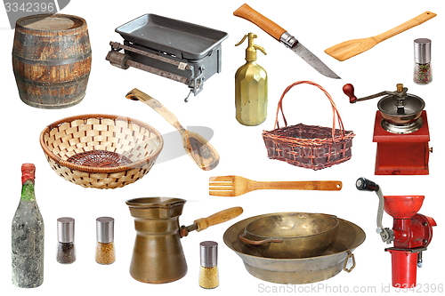 Image of vintage kitchen objects