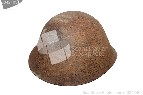 Image of old military helmet