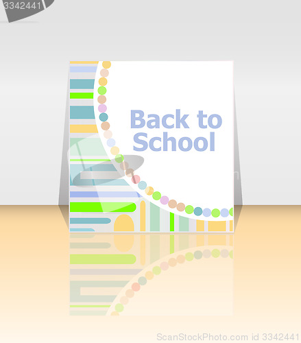 Image of Back to school word, education concept