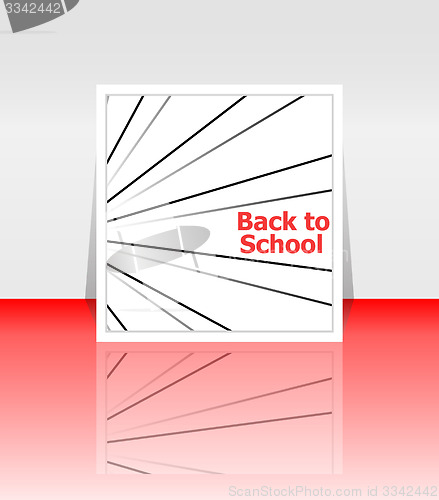 Image of Back to school word, education concept