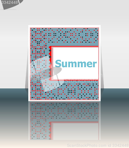 Image of summer poster. summer background. Effects poster, frame. Happy holidays card, Enjoy your summer