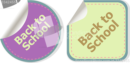 Image of Back To School education banners, education concept