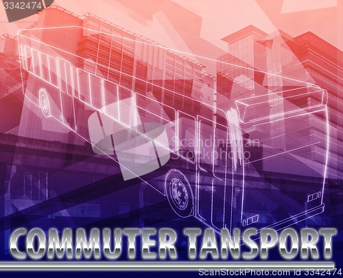 Image of Commuter transport Abstract concept digital illustration
