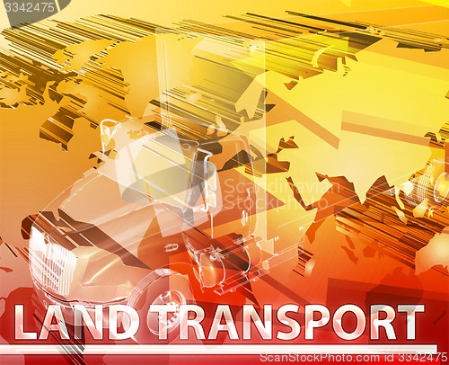 Image of Land transport Abstract concept digital illustration