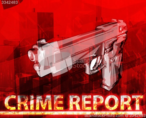 Image of Crime Report Abstract concept digital illustration