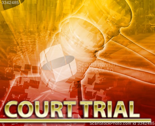 Image of Court trial Abstract concept digital illustration