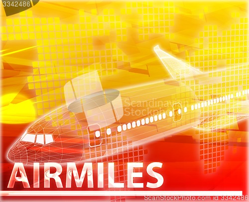Image of Air miles airmiles Abstract concept digital illustration