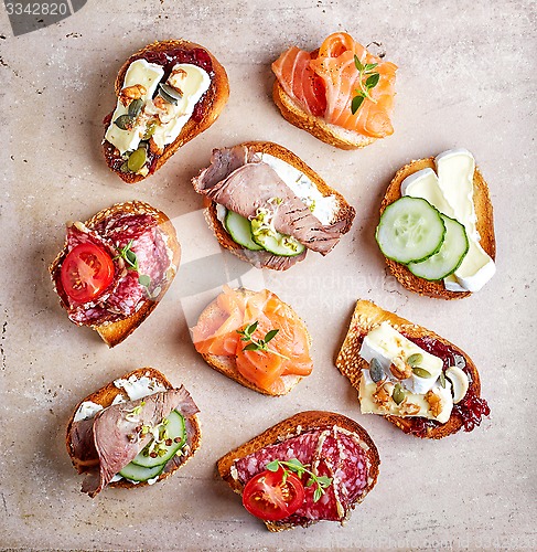 Image of various bruschettas