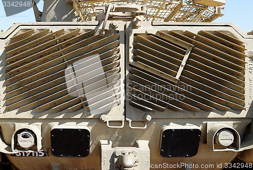 Image of Radiator grill of M48 patton tank