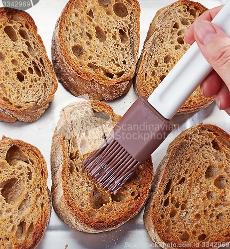 Image of toasted bread slices