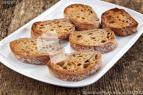 Image of toasted bread slices