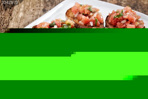 Image of plate of bruschettas