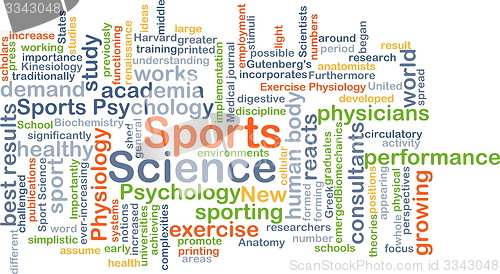 Image of Sports science background concept