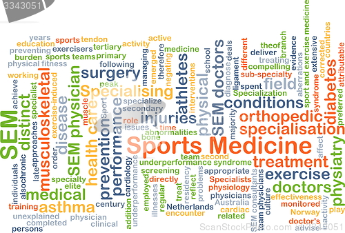 Image of Sports medicine background concept