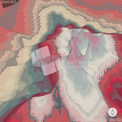 Image of Abstract geometric background. Mosaic. Vector illustration. 
