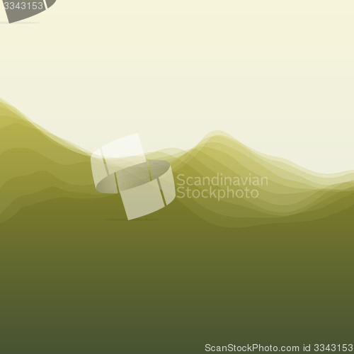 Image of Water Wave. Vector Illustration For Your Design. 