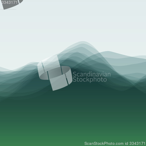 Image of Water Wave. Vector Illustration For Your Design. 