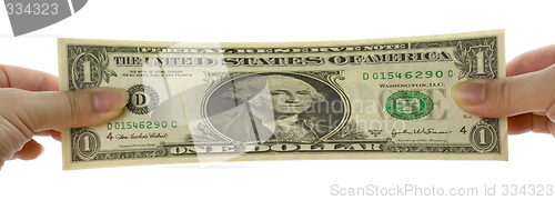 Image of Stretched US dollar note

