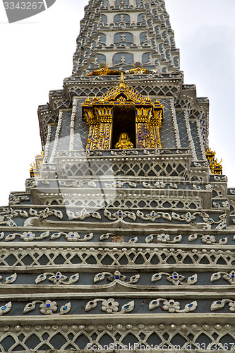 Image of  thailand  bangkok in  rain       and  colors religion  