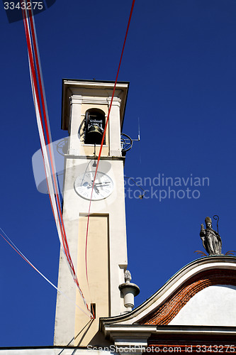 Image of in caiello   abstract  church tower bell sunny day 