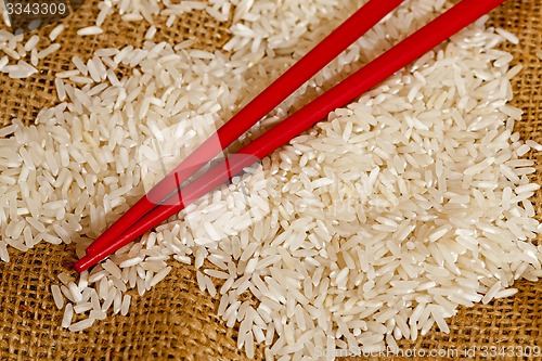 Image of white rice  