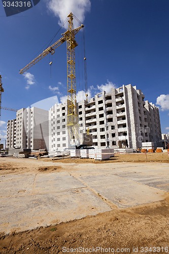 Image of construction of the new house 