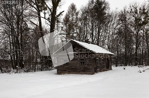 Image of old wooden abandoned house  