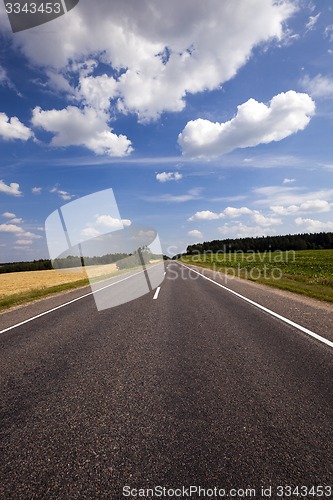 Image of the asphalted road  