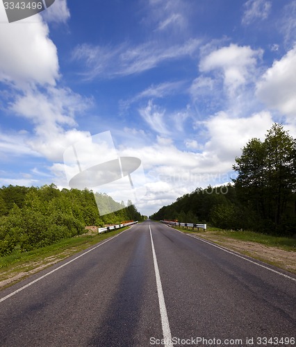 Image of the asphalted road  