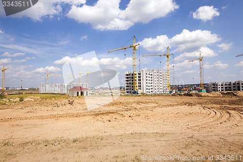 Image of construction of the new house  