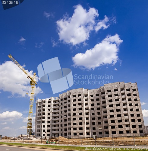 Image of construction of the new building  
