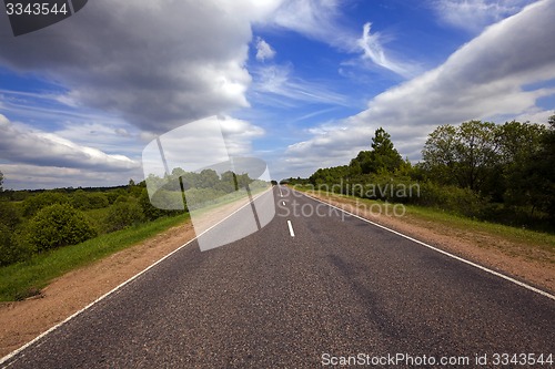 Image of the asphalted road  