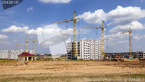 Image of construction of the new house  