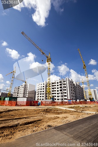 Image of construction of the new house  