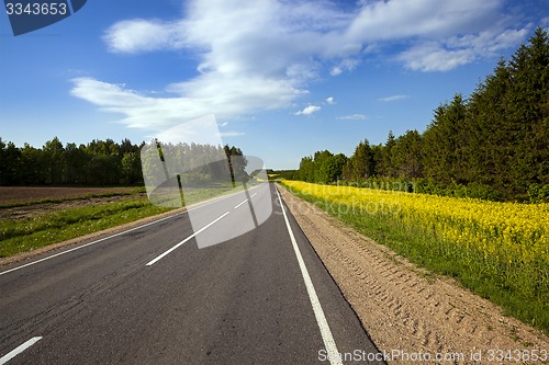 Image of the asphalted road  