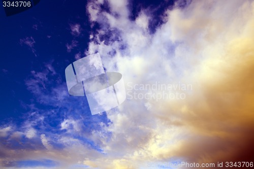 Image of sky. sunset