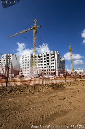 Image of construction of the new house  