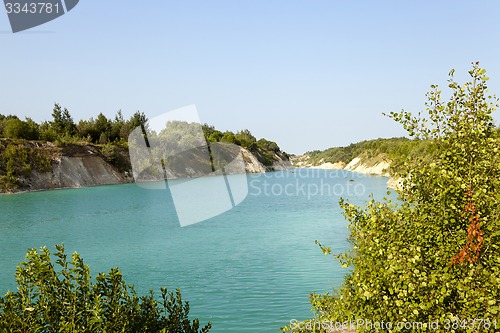 Image of artificial lake Belarus  