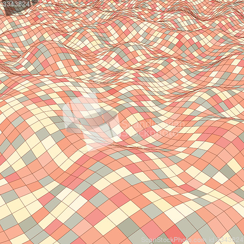 Image of 3d mosaic background. Vector illustration.