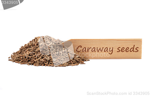 Image of Caraway seeds on plate