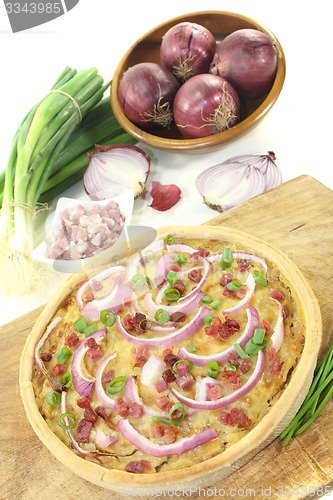 Image of Onion tart with leeks