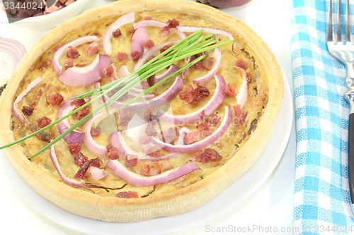 Image of Onion tart with leeks